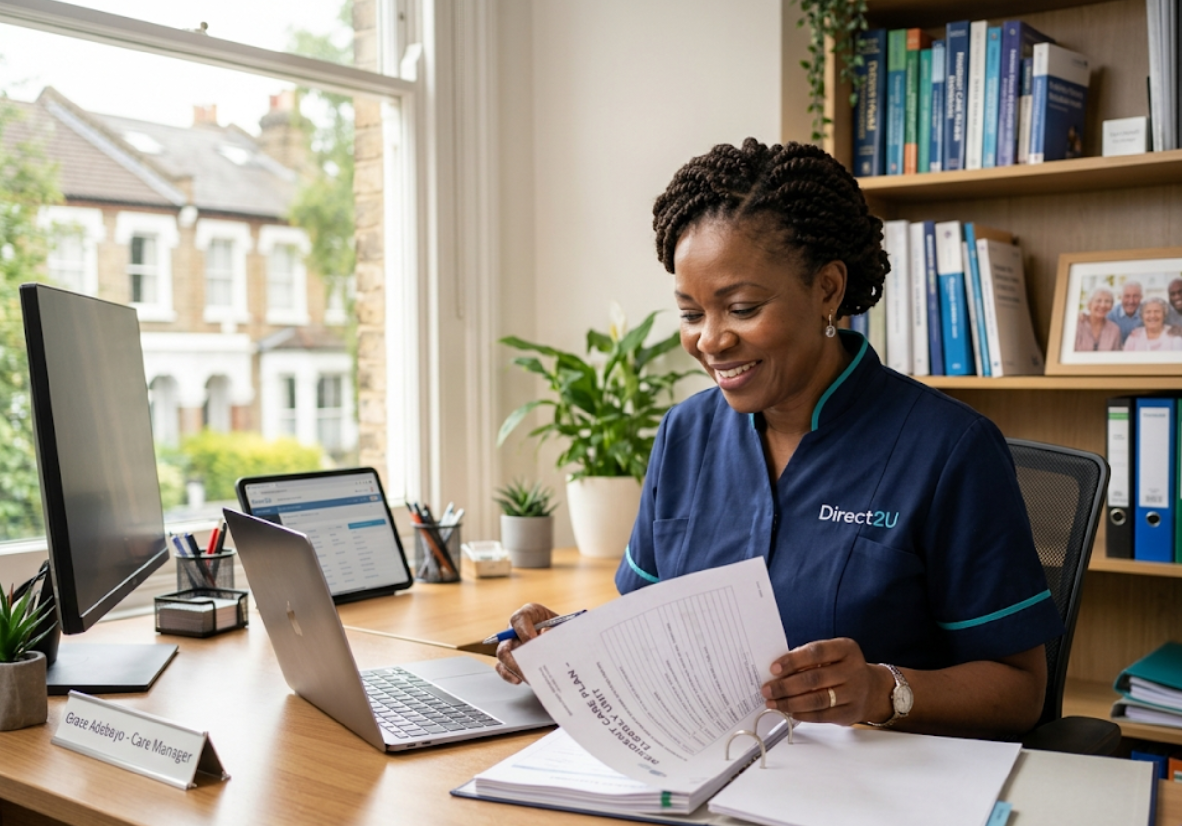 Direct2U Care leadership team at our Enfield office — who we are